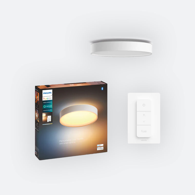 HDCL Hue White Ambiance Devere White Medium Smart Ceiling Light