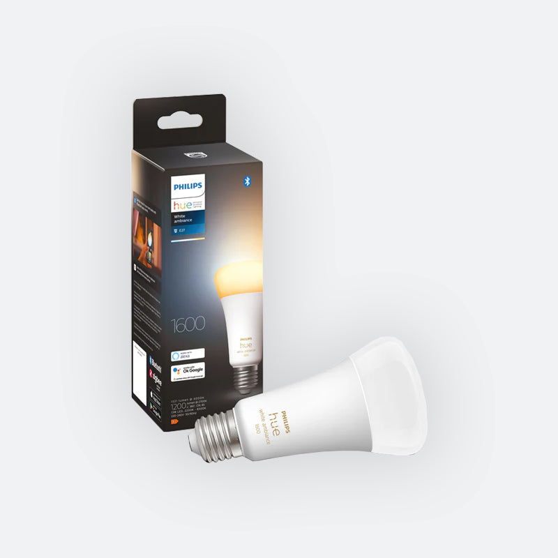 HE27 Hue White Ambiance A60 E27 White Smart Bulb 1600 Lumen