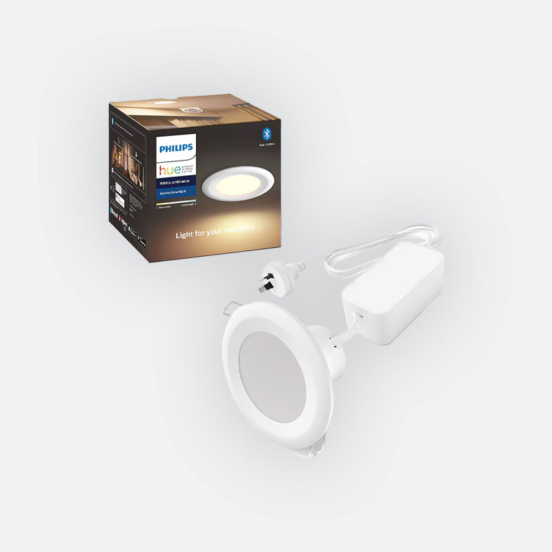 HGDL Hue White Ambiance Garnea White Smart Downlight 125mm